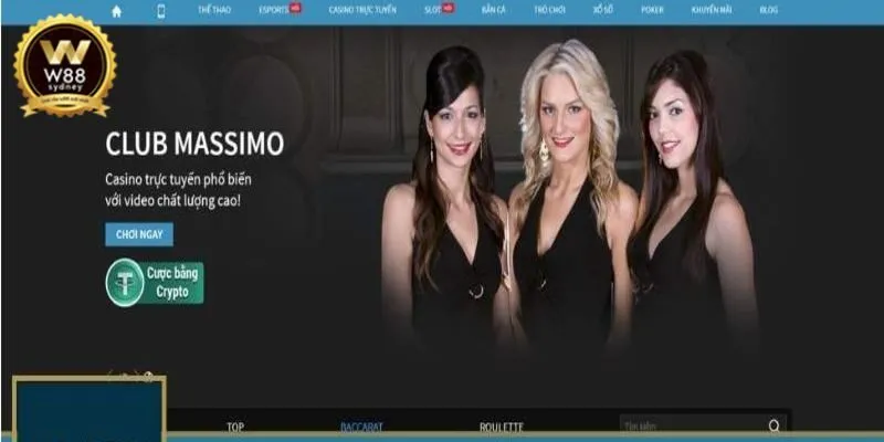 Live casino W88 - nơi cược thủ thỏa mãn đam mê
